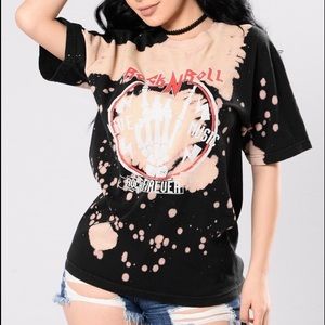 Fashion nova rock n roll shirt